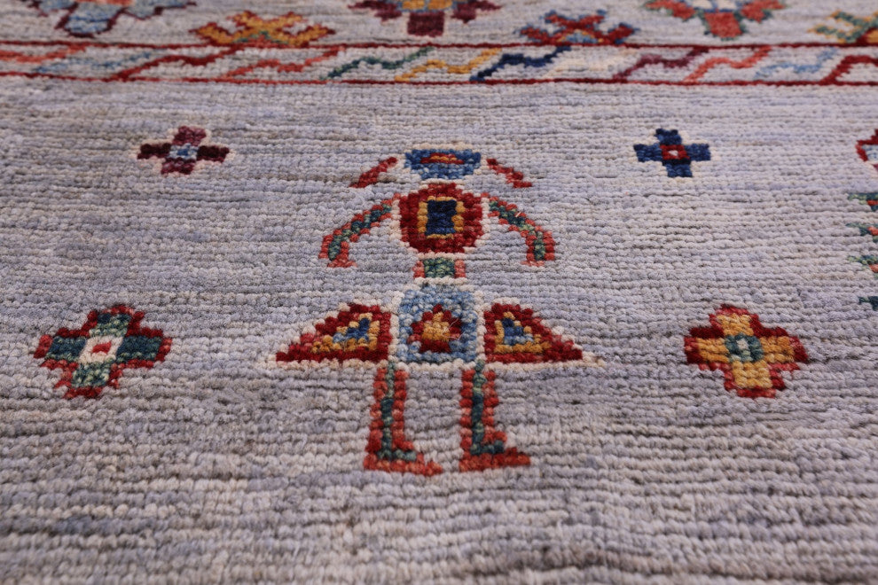 8' 0" X 10' 0" Hand-Knotted Persian Gabbeh Tribal Rug Q5824