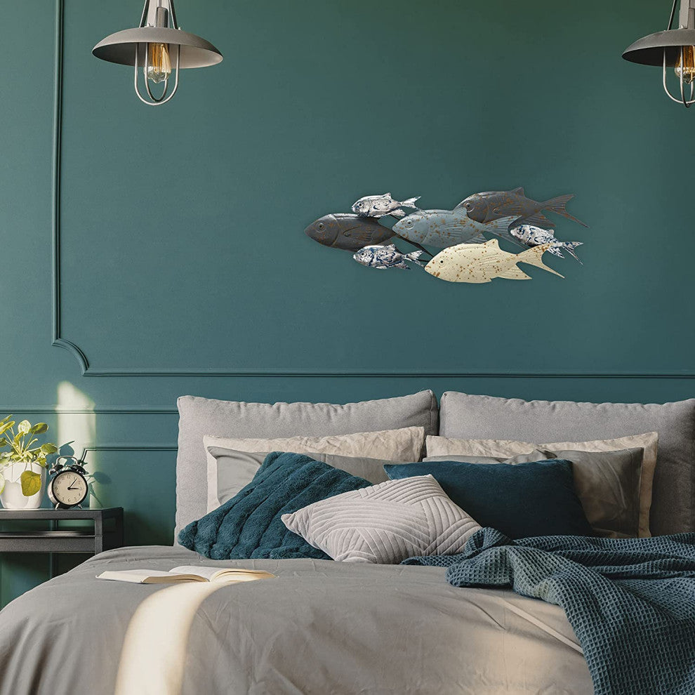 Coastal School of Fish Wall Decor