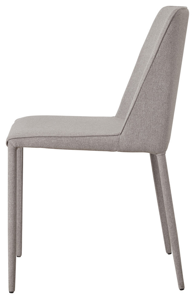 First of A Kind Nora Fabric Dining Chair Light Gray