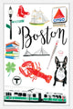 "Boston Icons" Framed Painting Print, 12x18