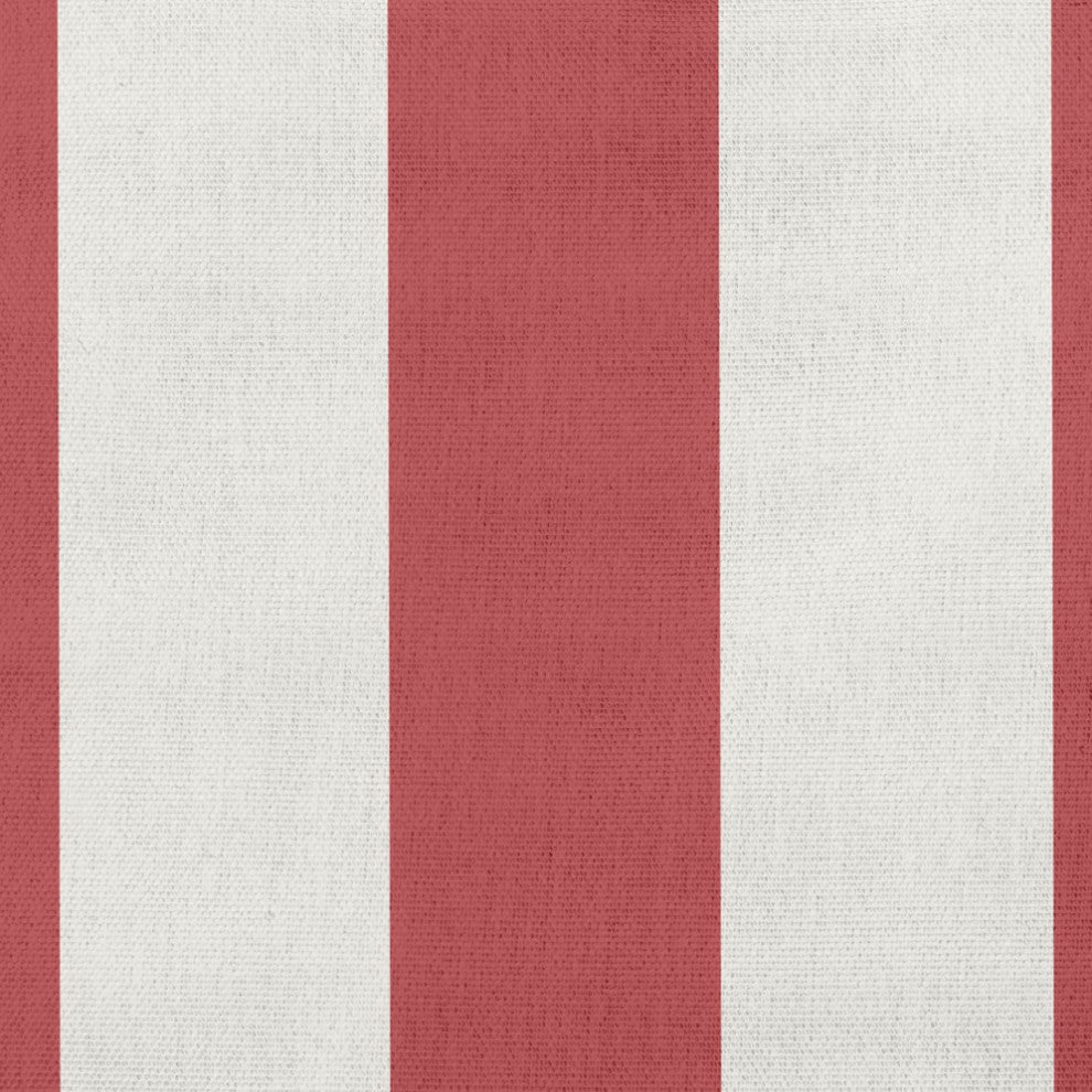 26x26" Graduated Stripe Nautical Decorative Indoor Pillow, Ligonberry Red