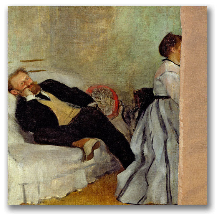 'Monsieur and Madame Edouard Manet' Canvas Art by Edgar Degas