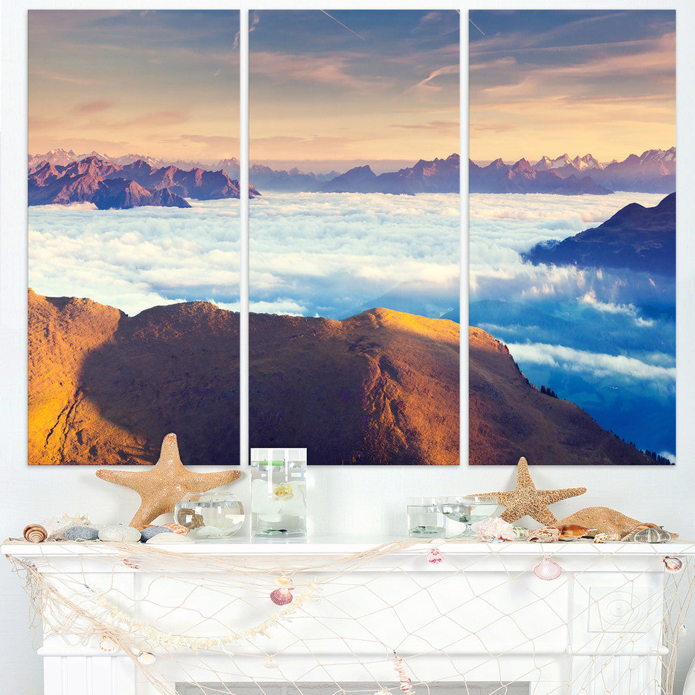 "Val Gardena Valley Panorama" Metal Wall Art, 3 Panels, 36"x28"