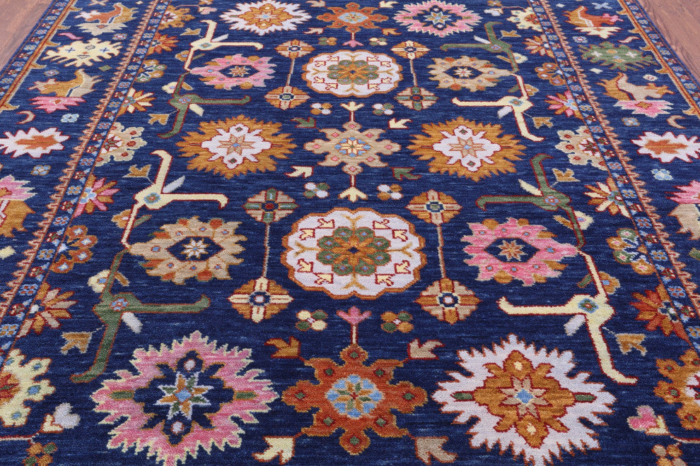 Turkish Oushak Handmade Wool Rug 8' 0" X 10' 0" - Q15865