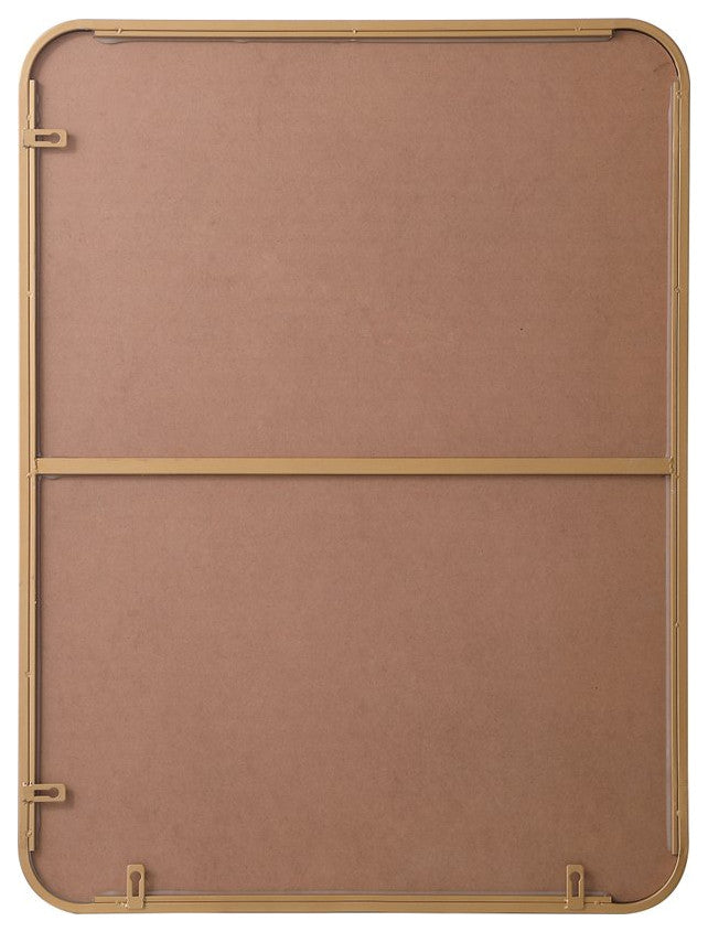 Elegant Decor MR802432BR Soft Corner Metal Rectangular Mirror, 24"x32"