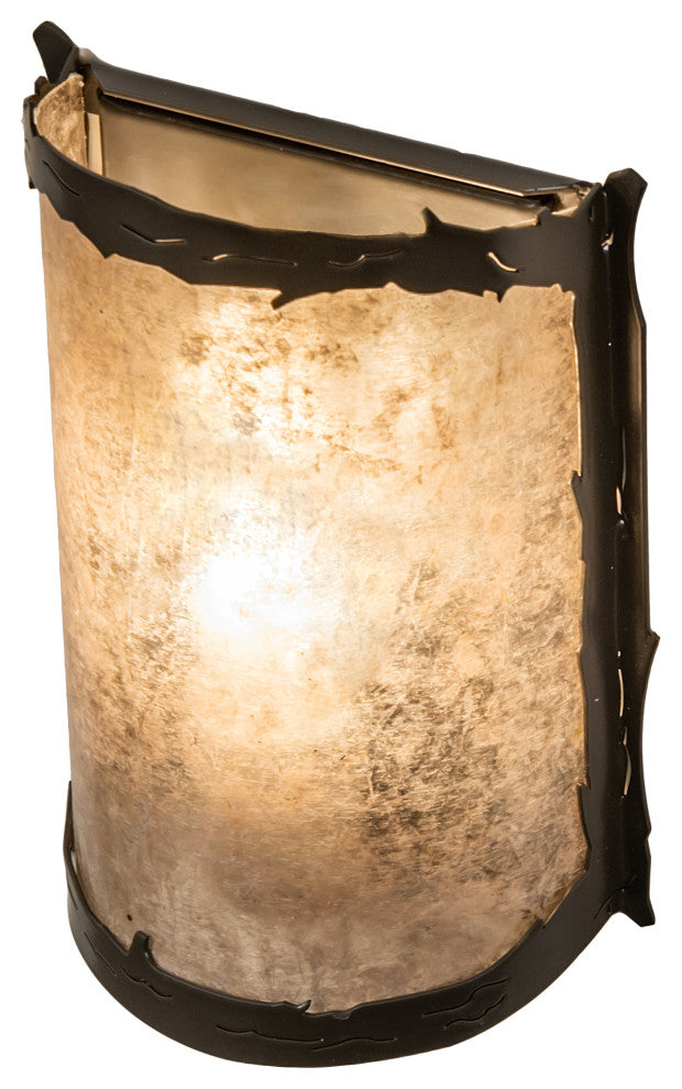 6 Wide Leaf's Edge Wall Sconce