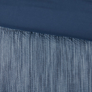 Madison Park Walter 7 Piece Printed Seersucker Comforter Set, Navy