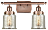 Innovations 916-2W-AC-G58-LED 2-Light Bath Vanity Light, Antique Copper