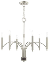 Livex Lighting 51336 Wisteria 6 Light 26"W Chandelier - Brushed Nickel