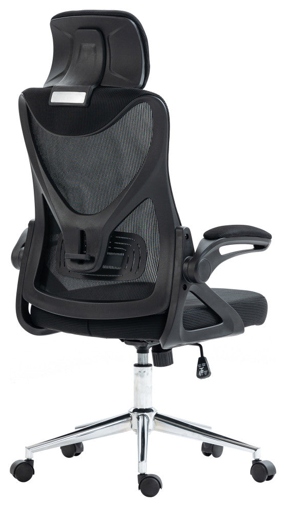 Techni Mobili Ergonomic Office Chair, Black