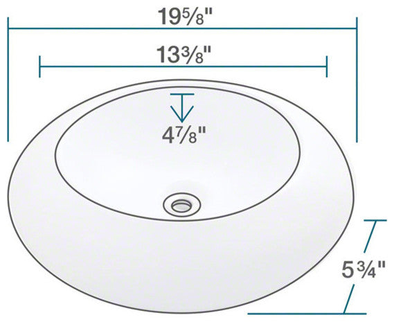 P09VB Porcelain Sink, Bisque