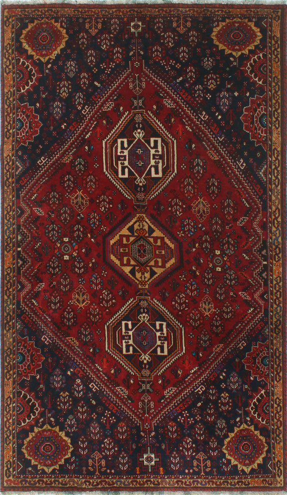 Fine Vintage Distressed Temor Red Rug