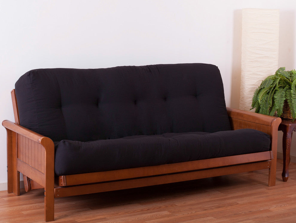 Blazing Needles Renewal 10" Twill Full Futon Mattress, Red