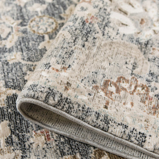 Fairmont Mella Area Rug, Dark Gray, 3'3" x 4'11", Bordered