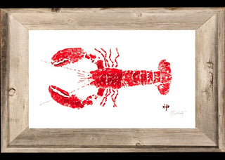 Gyotaku Red Lobster Framed Art Print