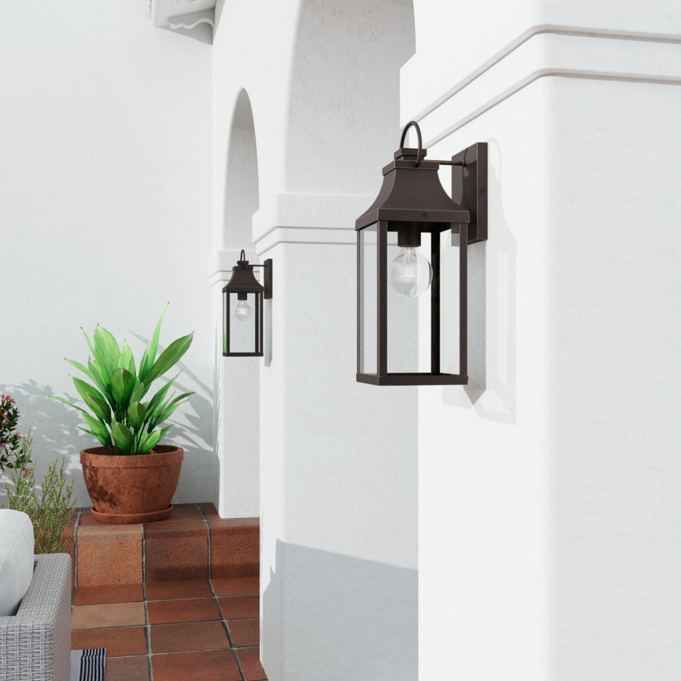 Capital Lighting 946411 Bradford 17" Tall Outdoor Wall Sconce - Black