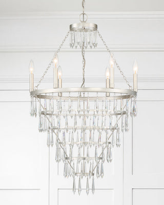 Crystorama Lighting Group LUC-A9066 Lucille 6 Light 24"W Crystal - Antique