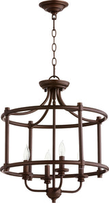 Quorum 2822-18-86 Four Light Dual Mount, Oiled Bronze Finish