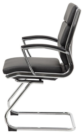 Boss Executive Caressoftplus Chair With Metal Chrome Finish, Mid Back