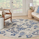 Nourison Aloha 7'10" Round Blue Grey Contemporary Area Rug