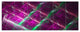 Purple Fractal Metal Grill, Abstract Wall Art Canvas, 70"x28", 6 Panels