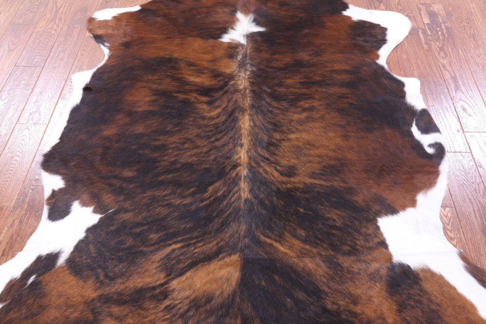 Brindle Natural Cowhide Rug 7' 1" X 6' 0" C2190