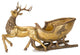 Deer with Sleigh 19"L x 11"H Resin