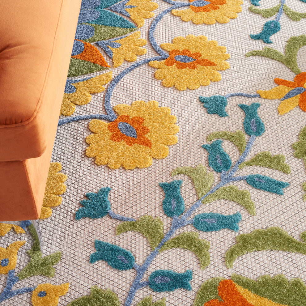 Nourison Aloha 7' x 10' Multicolor Transitional Area Rug