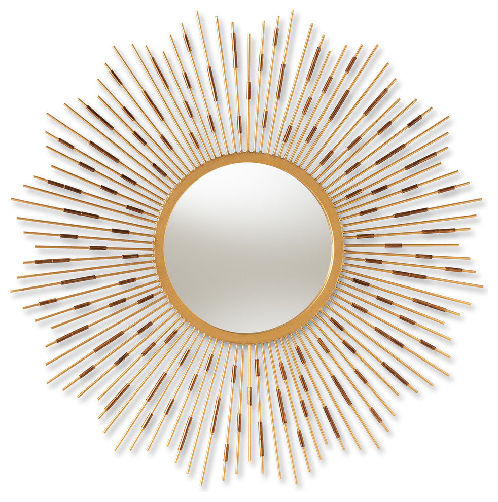 Amandine Gold Sunburst Accent Wall Mirror