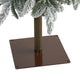 7.5' Flocked Washington Alpine Xmas Faux Tree W/White Lights & Bendable Branches