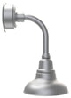 8in. Galvanized Silver Gooseneck Barn Light with Trim Arm