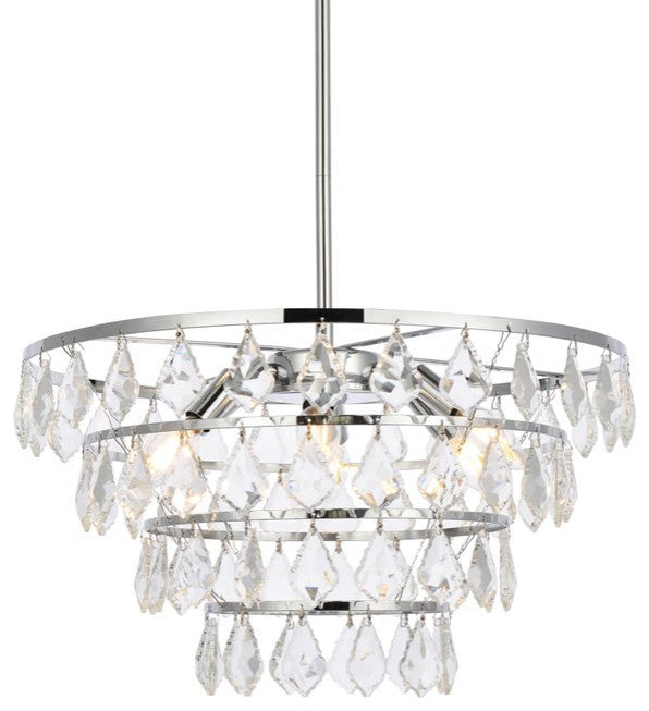 Evan 20" Pendant, Chrome