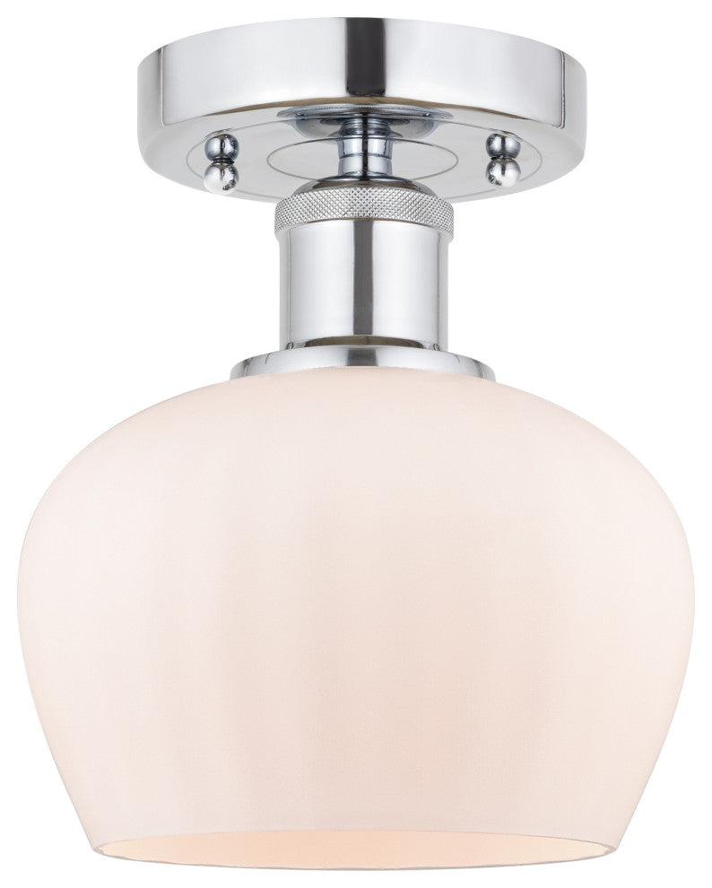 Innovations 616-1F-PC-G91 1 Light 6.5" Semi-Flush Mount, Polished Chrome