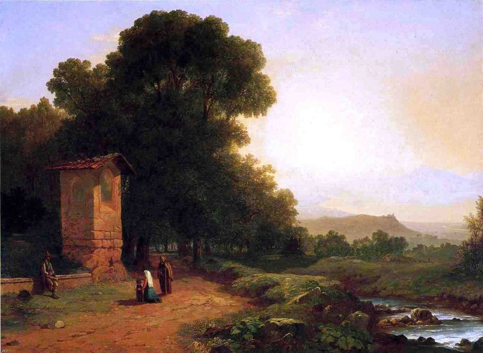 John Frederick Kensett The Shrine, A Scene in Italy Wall Decal