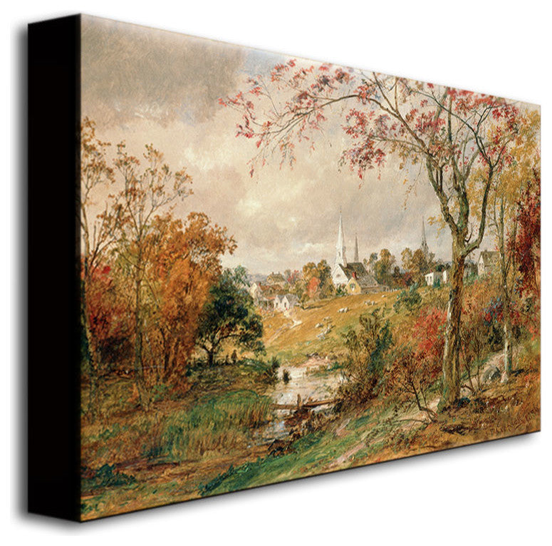'Autumn Landscape' Canvas Art by Jasper Cropsey