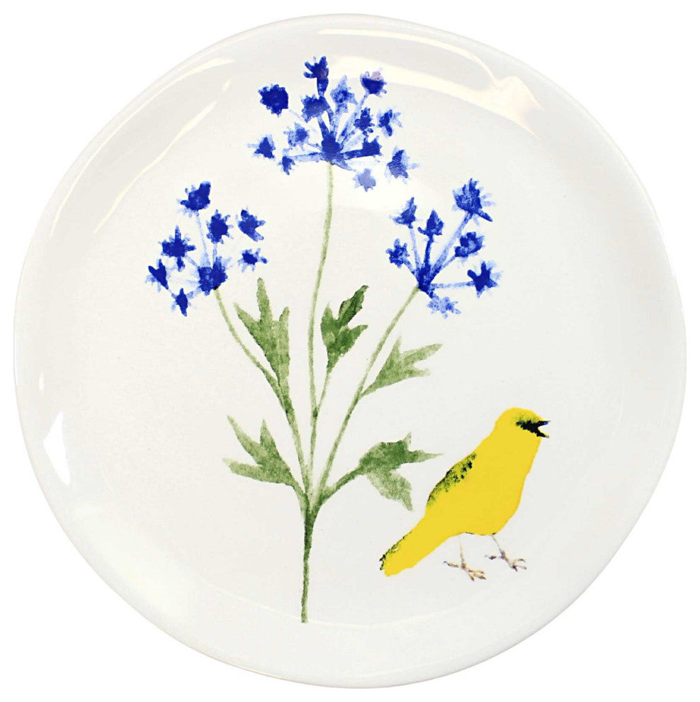 Tabletop Bird Dessert Plates Dolomite Floral Spring Me172472