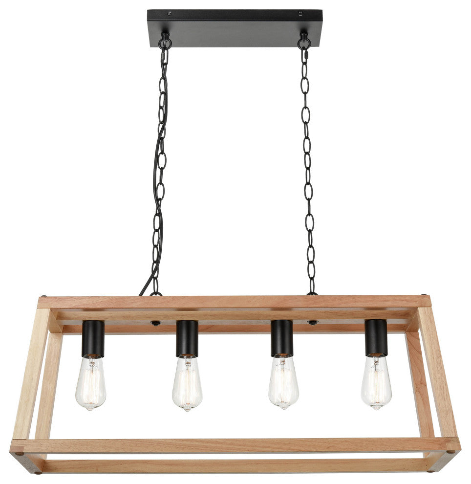 Bristol Wood Pendant Lamp, Natural