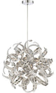 Quoizel RBN2817CRC Five Light Pendant Ribbons Crystal Chrome