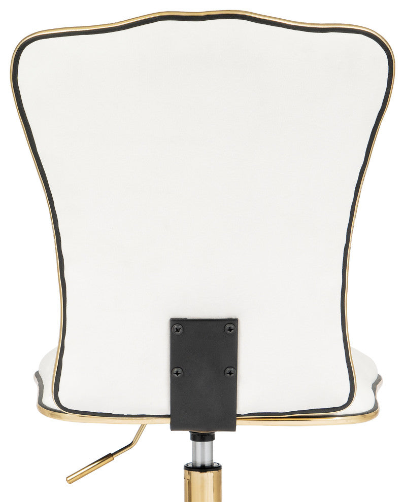 Elise Tufted Vanity Chair, White