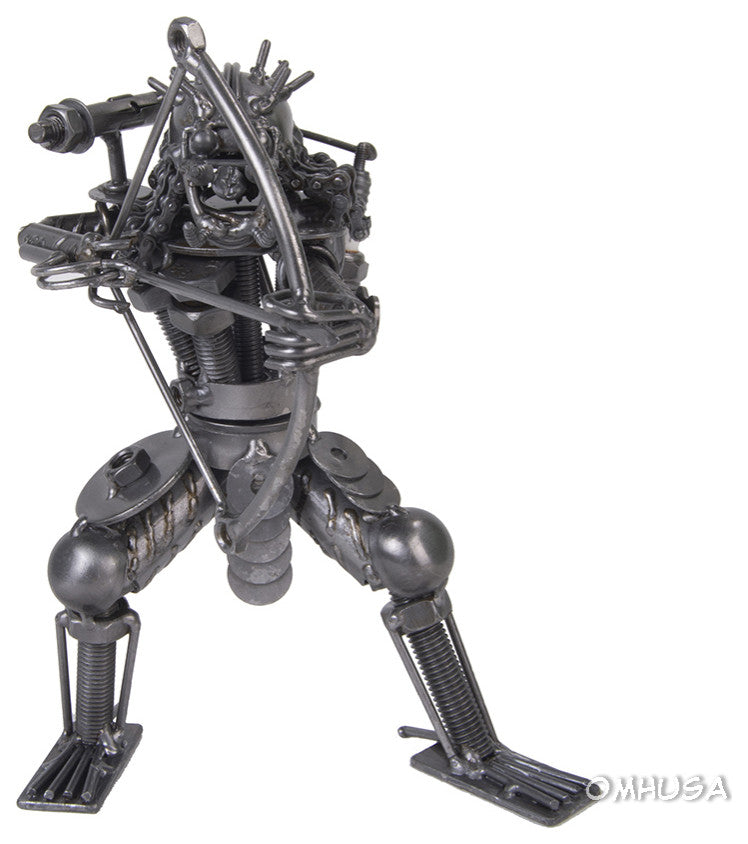 Metal Predator With Bow and Arrow