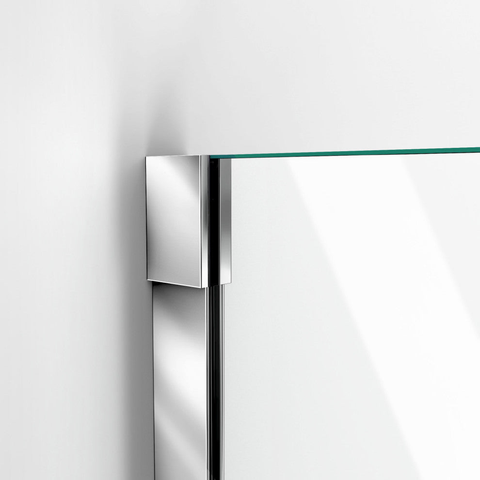 Unidoor-x 48"x30.38" Shower Enclosure, Chrome