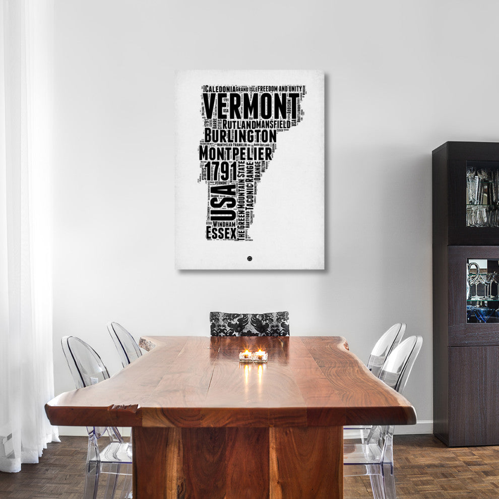 "Vermont Word Cloud 2" Fine Art Print