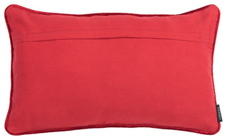 Safavieh Falling Snow Pillow Red 20" X 12"