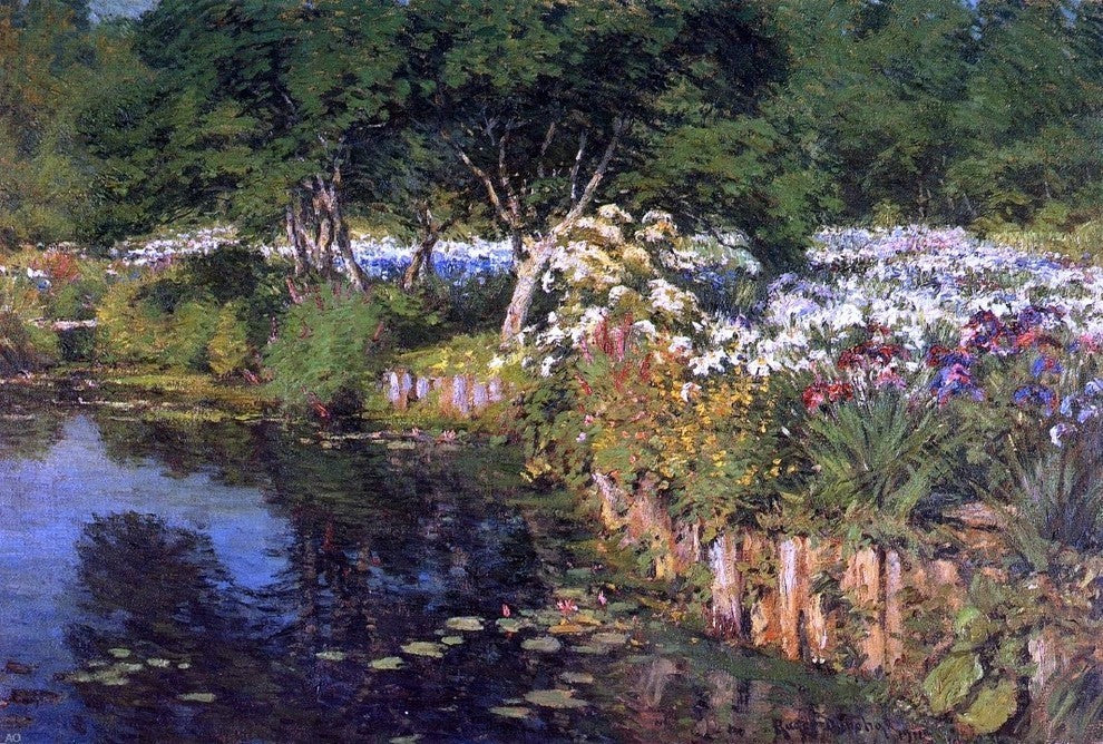 Gaines Ruger Donoho Woodhouse Water Garden Premium Canvas Print