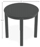 21" Round Marine Grade Outdoor End Table, Graphite