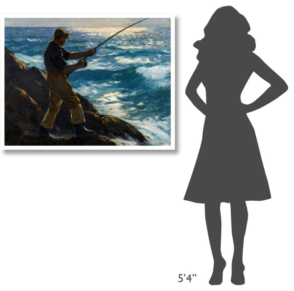 "The Fisherman, 1922" Digital Paper Print by Gifford Reynolds Beal, 42"x33"
