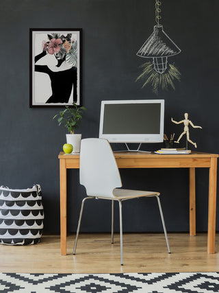 "Tropical Lady" Framed Painting Print, 16"x24"