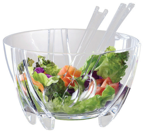 PRODYNE SB3C Illusions Salad Bowl Servers 6qt Shatterproof