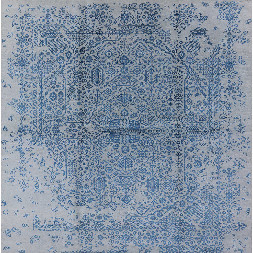 Ahgly Company Indoor Square Mid-Century Modern Area Rugs, 8' Square