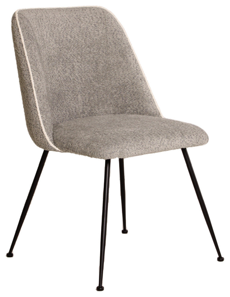 Gray Chenille Upholstered Dining Chair | Andrew Martin Colina